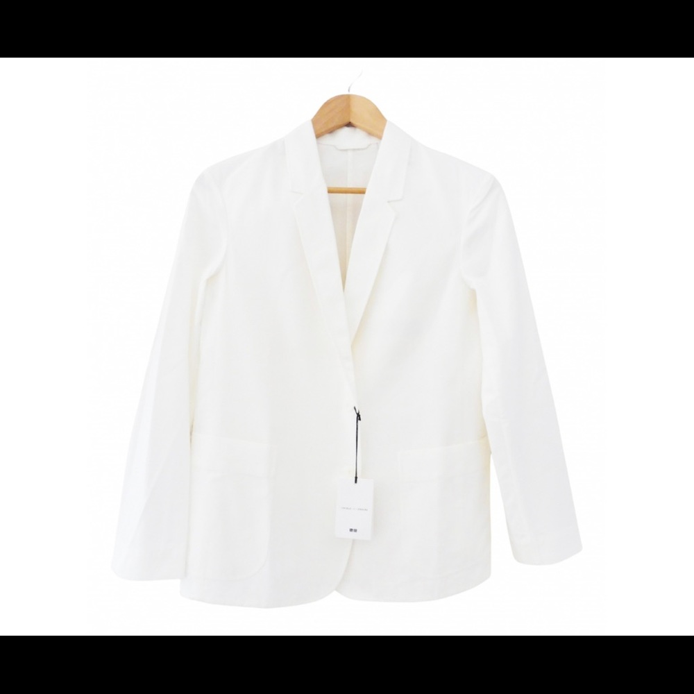 Uniqlo Lemaire collaboration Japanese L women’s white blazer NWT